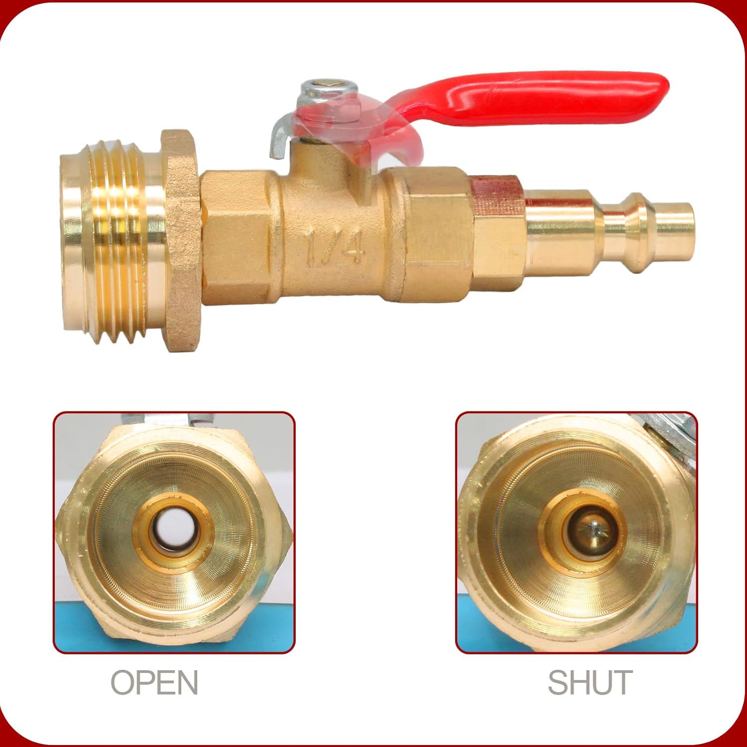 Winterize Blowout Adapter with 1/4