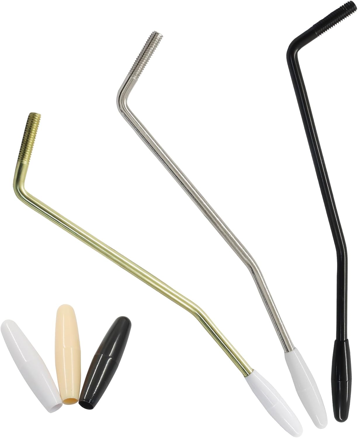 3 Colors 6mm Whammy Bar Tremolo Arm for Electric Guitar, Metal Thread Single Tremolo Arm Compatible with Stratocaster Electric Guitar Replacement - Image 1