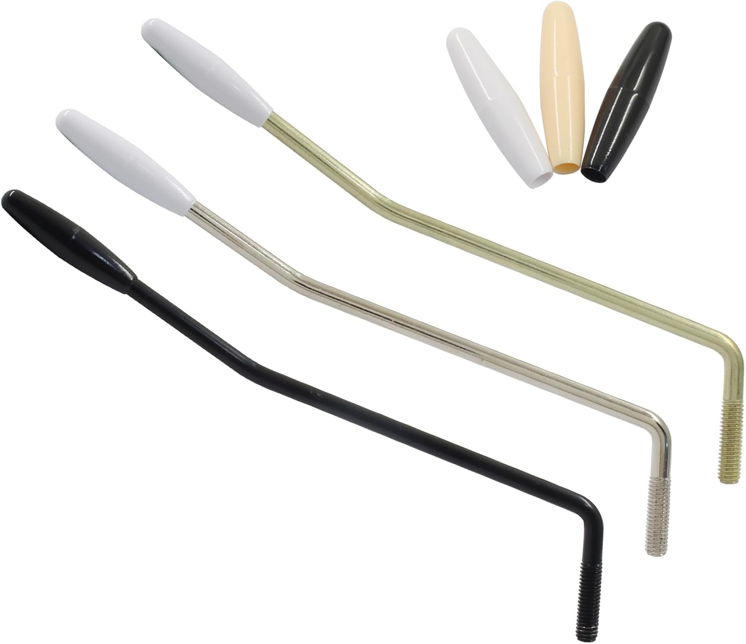 3 Colors 6mm Whammy Bar Tremolo Arm for Electric Guitar, Metal Thread Single Tremolo Arm Compatible with Stratocaster Electric Guitar Replacement - Image 2