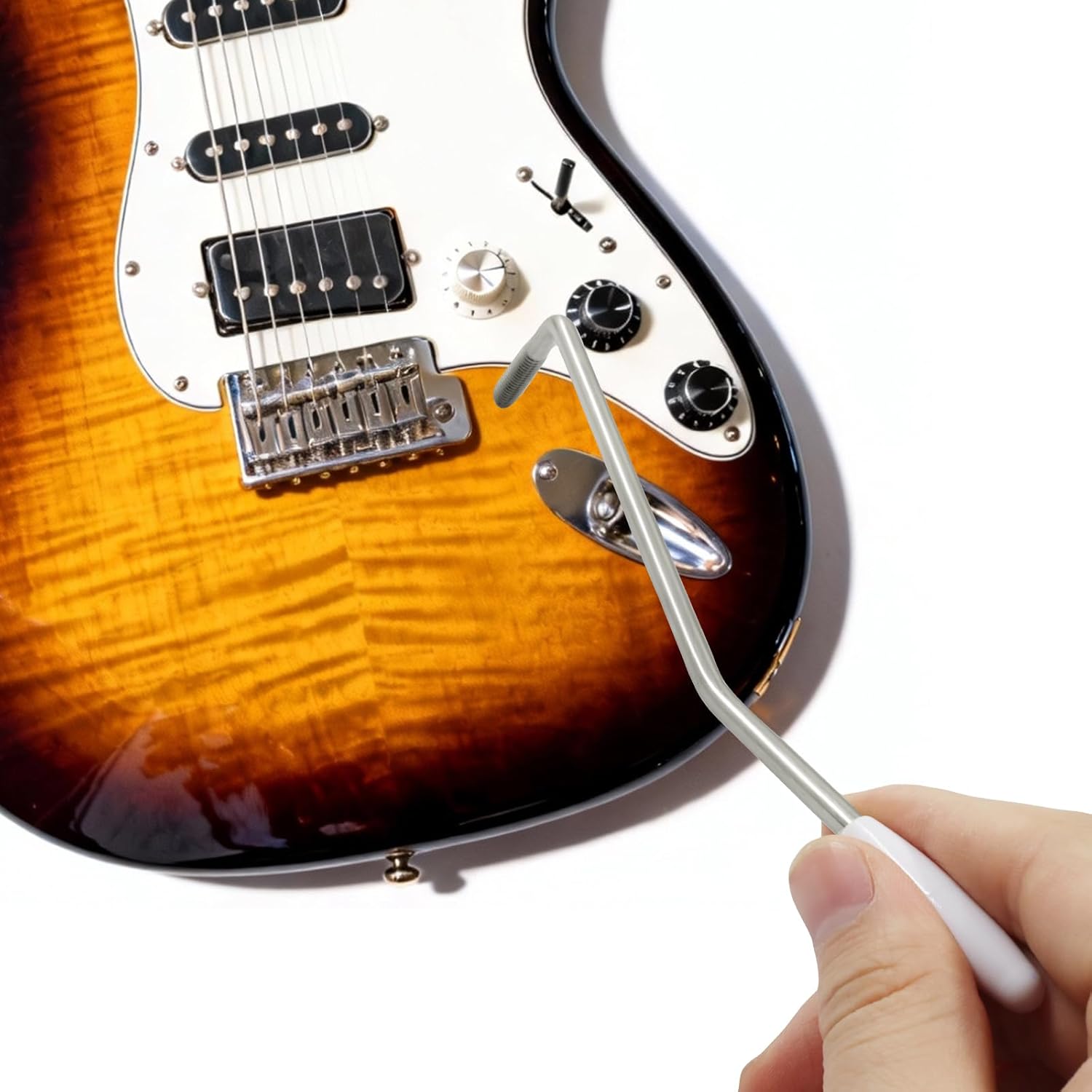 3 Colors 6mm Whammy Bar Tremolo Arm for Electric Guitar, Metal Thread Single Tremolo Arm Compatible with Stratocaster Electric Guitar Replacement - Image 4