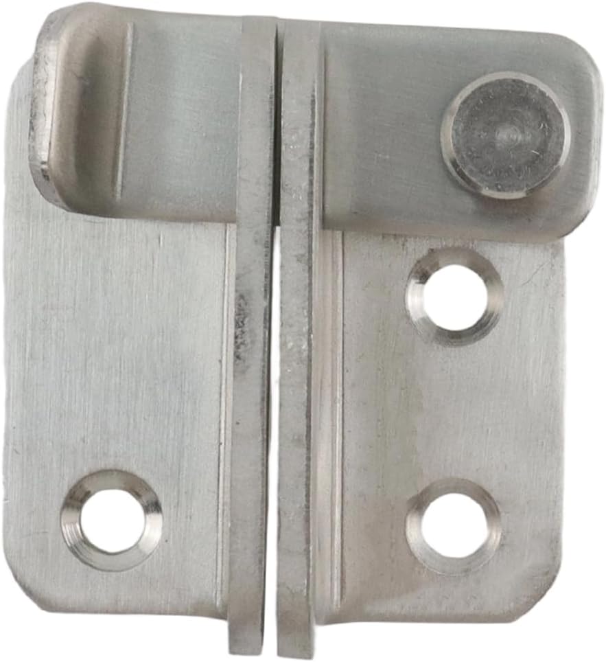 Door Lock Latch Sliding Door Lock Stainless Steel Gate Latches with Padlock Hole Flip Door Latch for Cabinet, Bathroom, Window, Garage Barn Door, Right Open -2pcs - Image 3