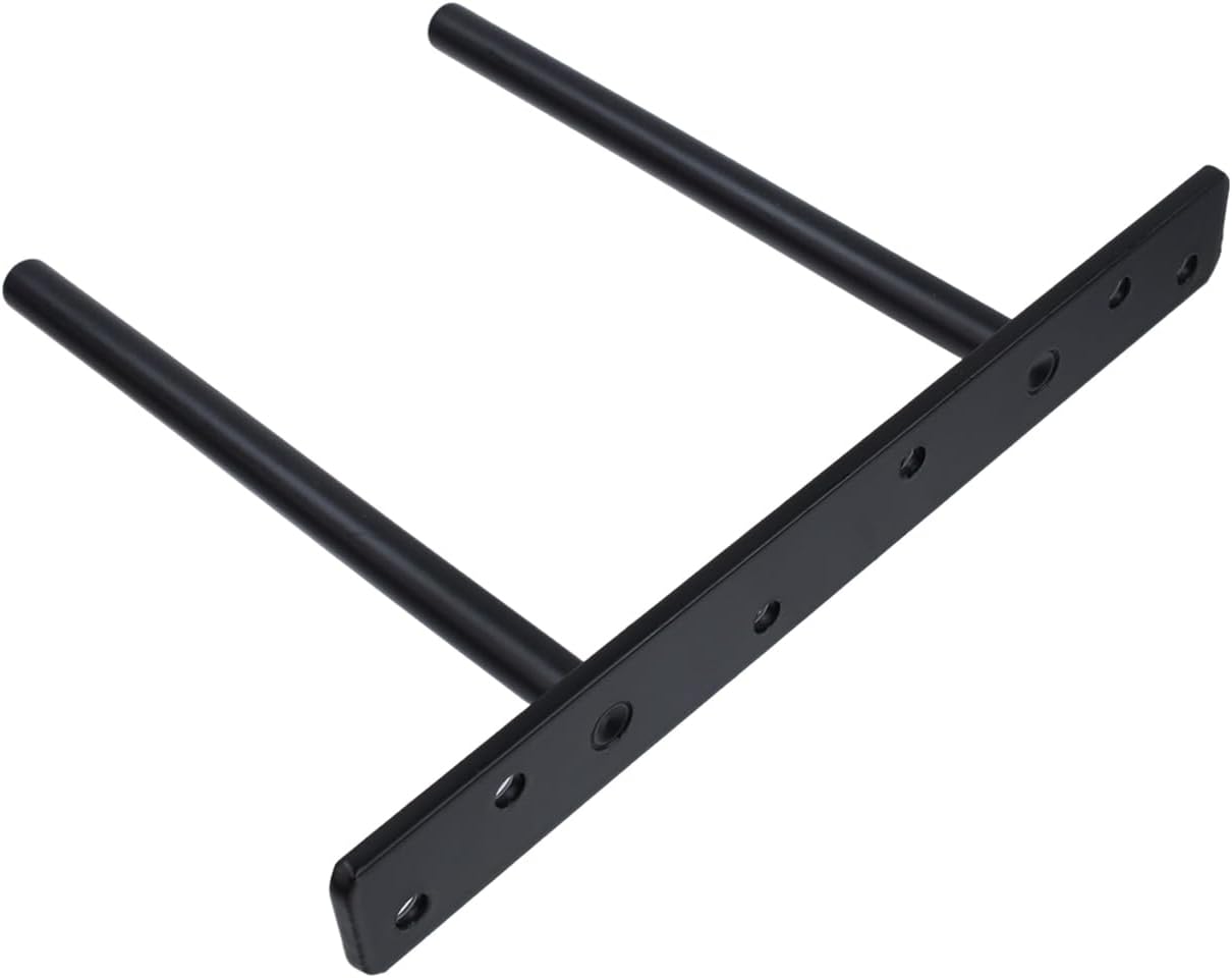 6-inch Floating Shelf Brackets Heavy Duty Hidden Brackets Black Blind Shelf Support for Floating Wood Shelves - Image 3