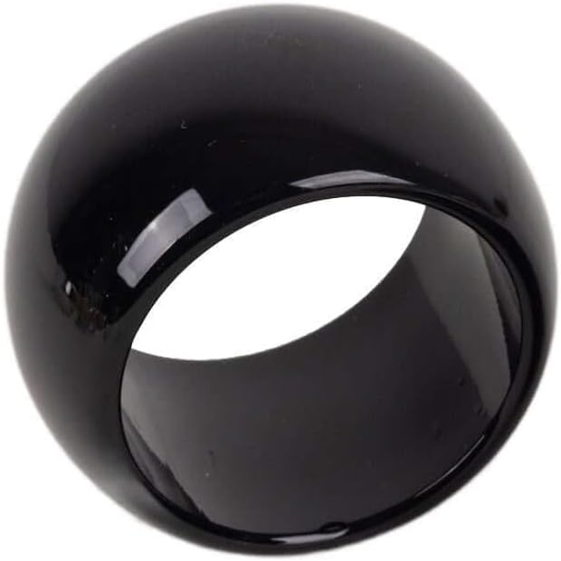 Efavormart 4 PCS Wholesale Black Acrylic Napkin Rings for Place Settings Wedding Receptions Dinner or Holiday Parties Tableware - Image 7
