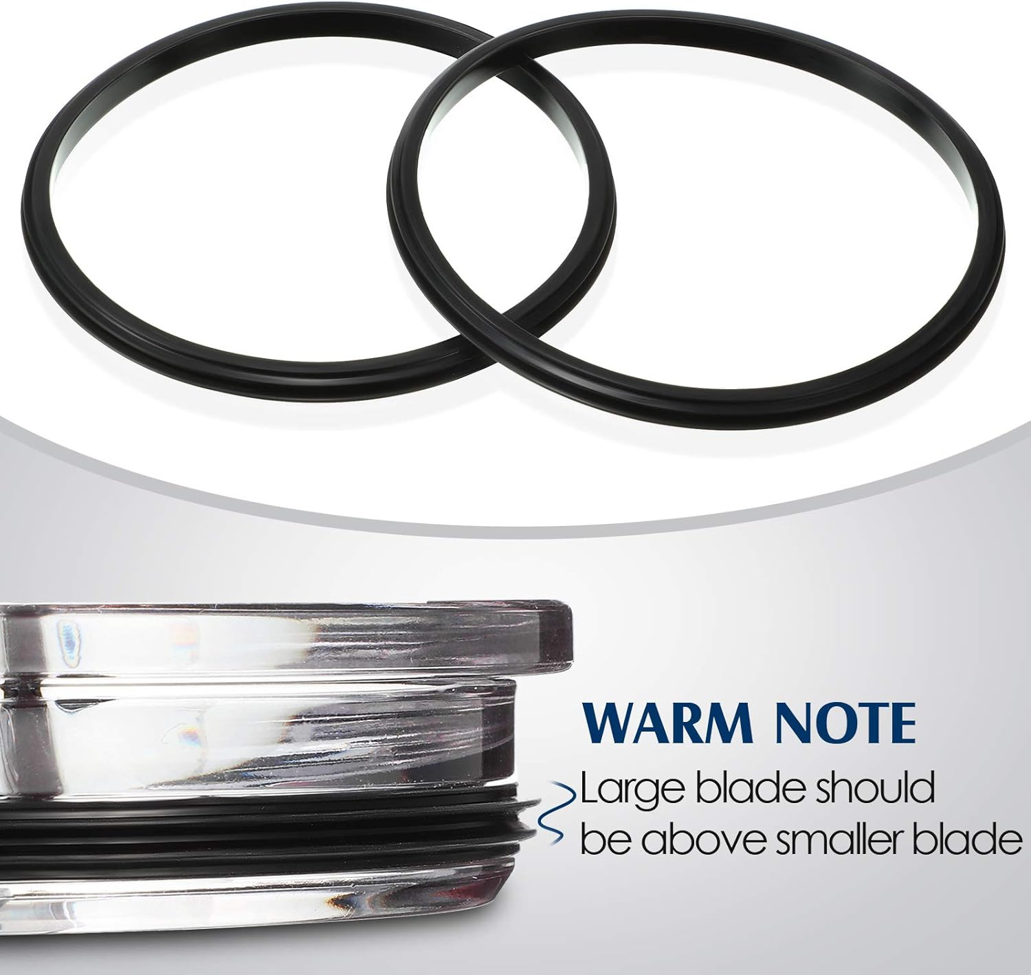 20 oz Replacement Rubber Lid Seals O Shaped Resealable Lid Gaskets for 10, 12, 16 and 20 Ounce Insulated Stainless Steel Tumblers (4 Pieces) - Image 3