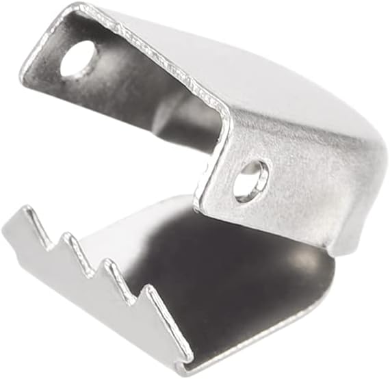 Shoelace End Clips 10x7mm Stainless Steel No Tie Shoe Lace Tips Head Bling Type, Silver Tone 30 Pcs - Image 5