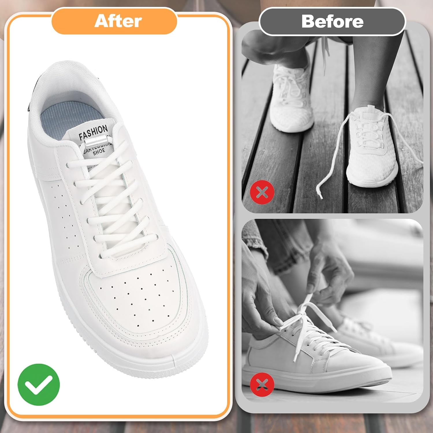 Shoe Laces Buckle Lock Alloy No Tie Shoelace Turnbuckle for Sneaker Casual Shoes - Image 4