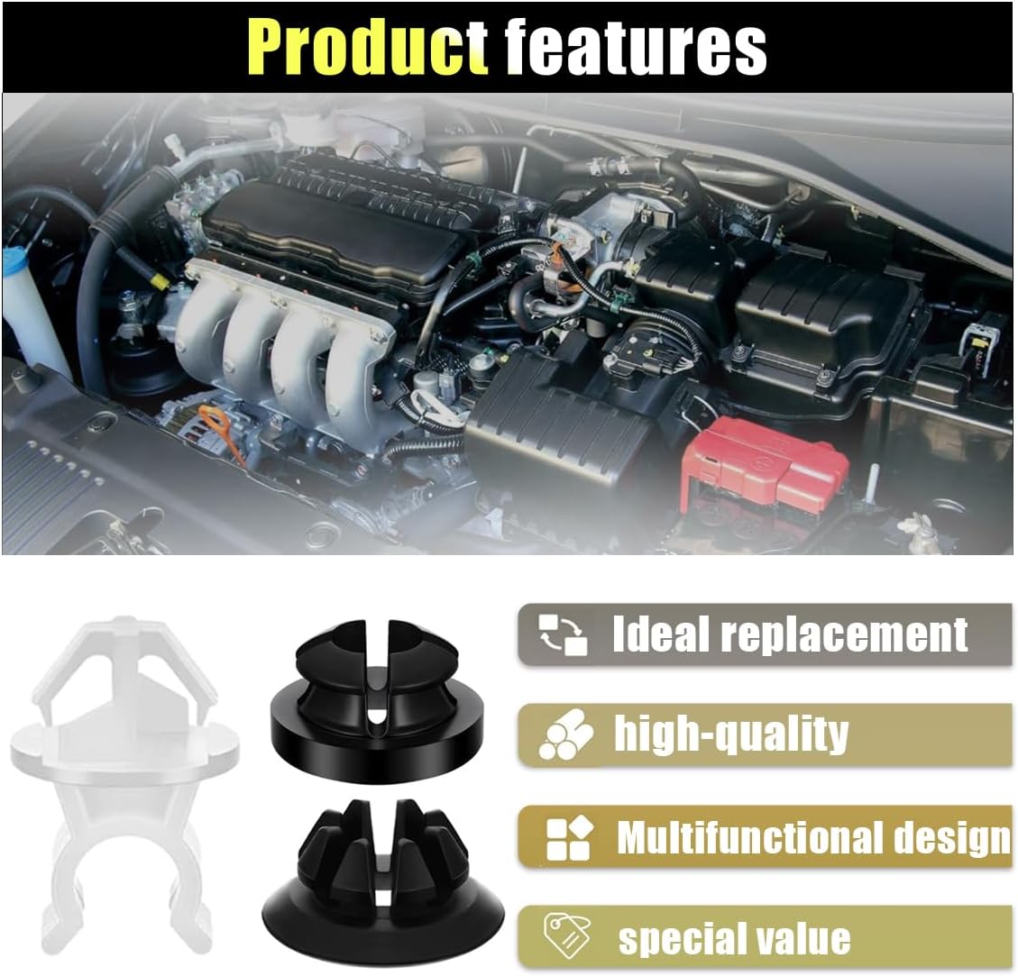 30PCS Hood Prop Rod Holder Clips, Compatible with 91503-SS0-003, Fit Most Cars - Image 4