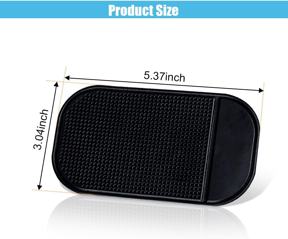 5PCS Car Dashboard Non-Slip Mat, Anti-Slide Sticky Multifunctional Pads for Auto Dashboard, Cell Phone Bracket Mat, Fit for Cell Phones, Keys, Sunglasses, GPS, Coins, Mirrors - Image 2