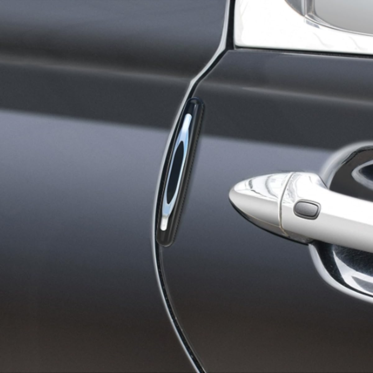 4PCS Car Door Edge Guards, Auto Side Door Protector Car Door Self Adhesive Anti-Collision Trim Strip, Universal Car Body Anti-Scratch Bumper Guard for Car SUV Truck (Black) - Image 7