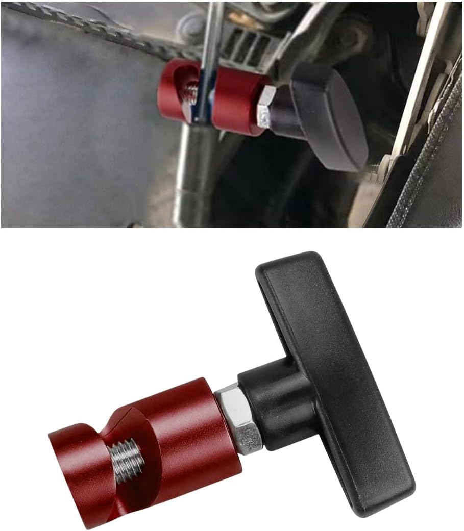 Car Lift Support Clamp, Hood Strut Clamp Spark Plug Caliper 2-in-1 Tool, Car Hoods Prop Rod Hood Stay Holder, Universal Auto Support Rod Retainer Accessories for Cars (Red) - Image 1