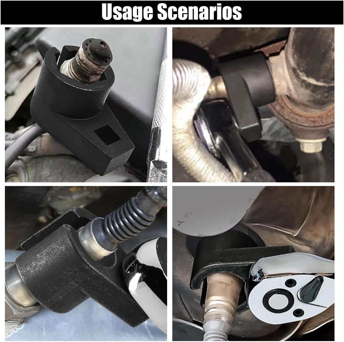 Car Offset Oxygen Sensor Socket, 3/8-Inch Drive, 7/8-Inch (22mm), Side Wire Gate Accesses Sensor for Protect Wire from Damage, Universal Car Accessories for Most Cars (3/8) - Image 5