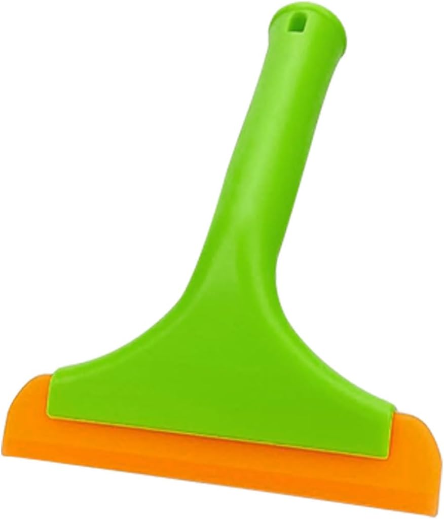 Small Silicone Window Squeegee, Car Windshield Water Blade Scraper, Multifunctional Squeegee with 5.9 Inch Blade and Non-Slip Handle, Auto Cleaning Accessory for Window, Mirror, Glass, Home (Green) - Image 1