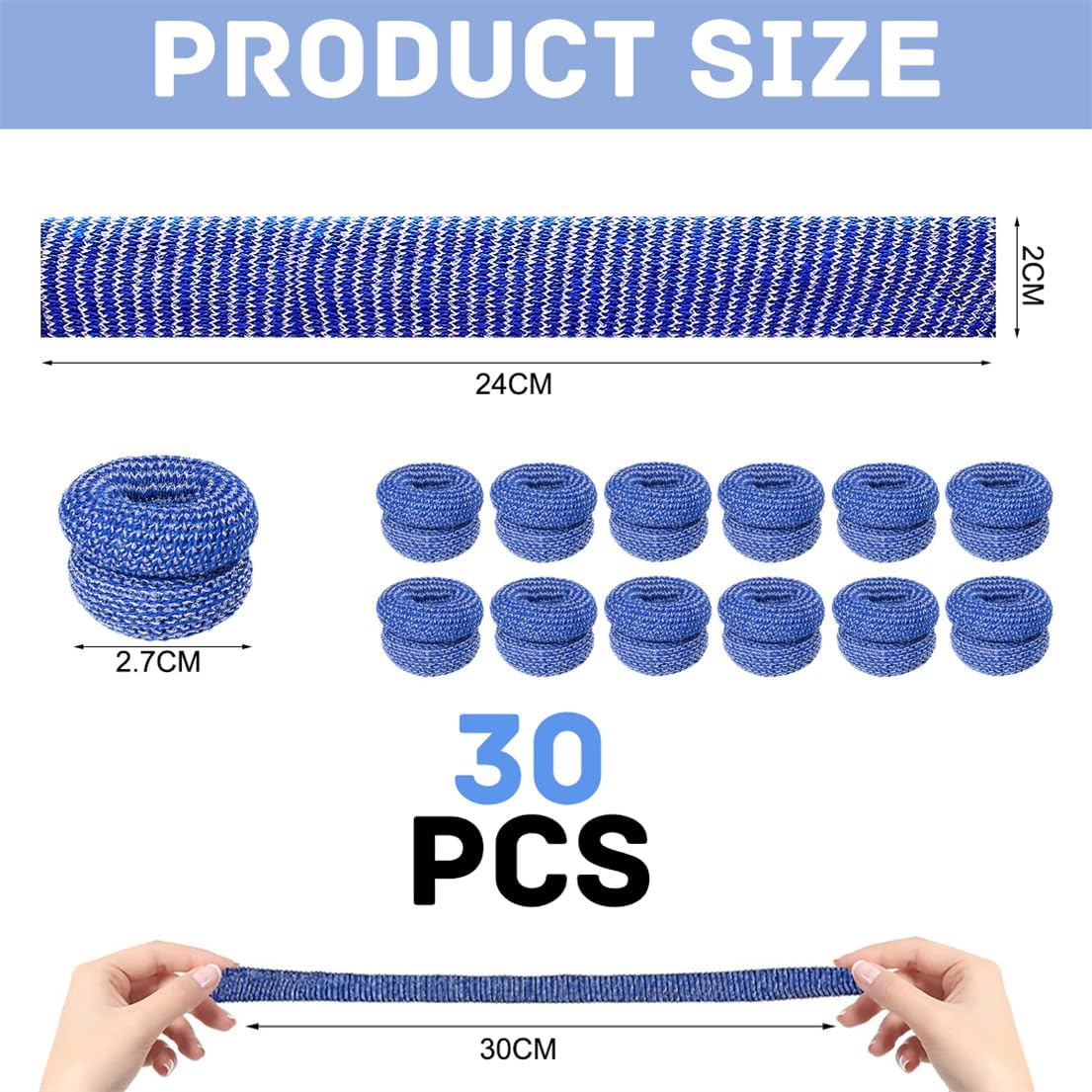 Finger Bandage Finger Roll Tubular Bandage 30 Pieces Breathable Finger Cots Wounds Care Dressings Elastic Thumb Bandages for Finger Sprains First Aid Scald Protection Gardening Work - Image 3
