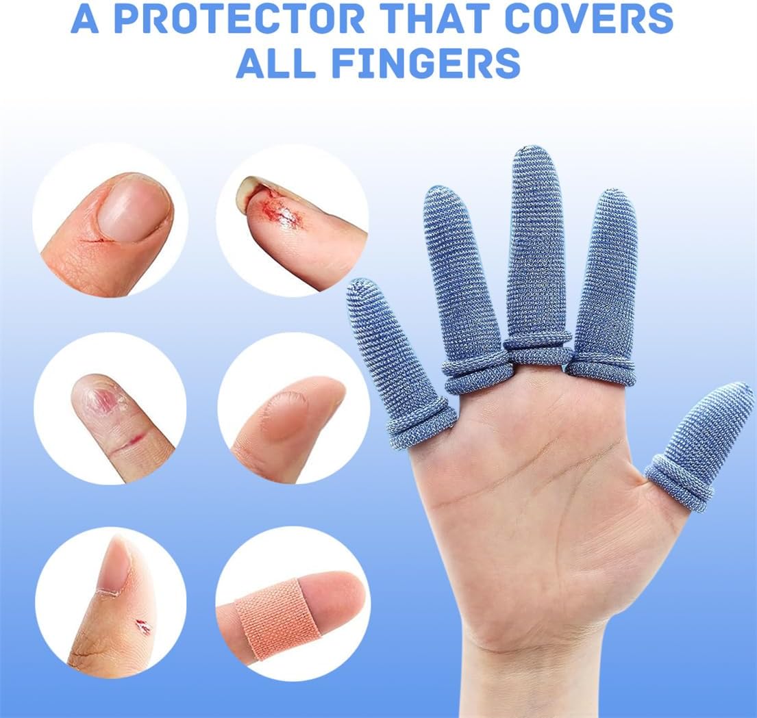 Finger Bandage Finger Roll Tubular Bandage 30 Pieces Breathable Finger Cots Wounds Care Dressings Elastic Thumb Bandages for Finger Sprains First Aid Scald Protection Gardening Work - Image 5