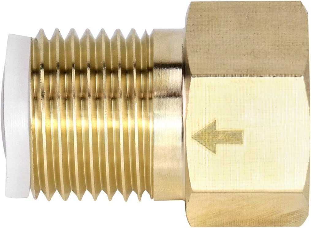 2Pcs Brass One-way Check Valve, 1/2