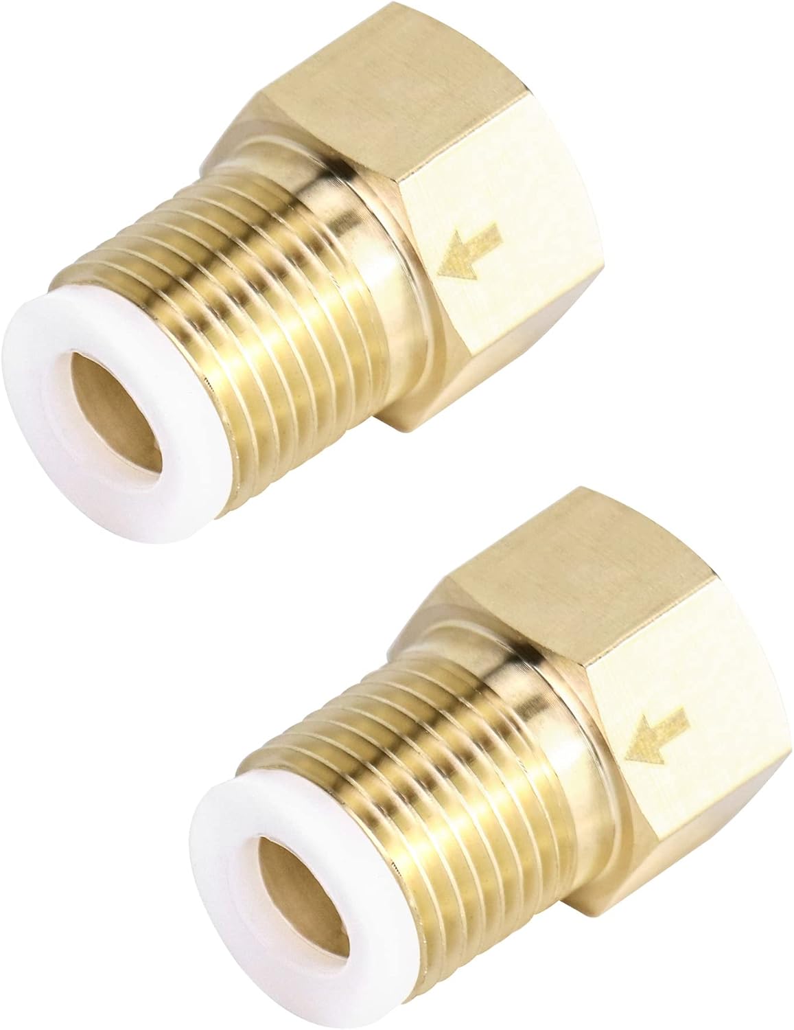 2Pcs Brass One-way Check Valve, 1/2