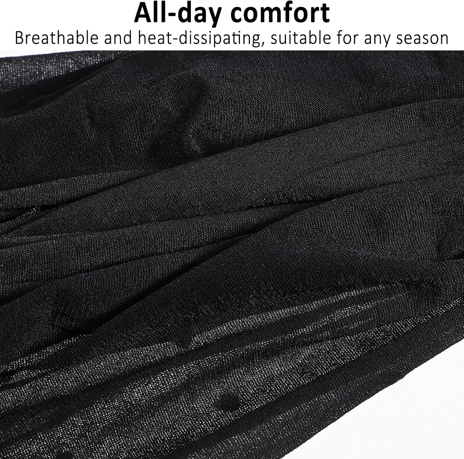3 Pairs Women's Sheer Knee High Stockings, Black Dot Sheer Thin Socks, Stretchy Breathable Knee High Socks - Image 6