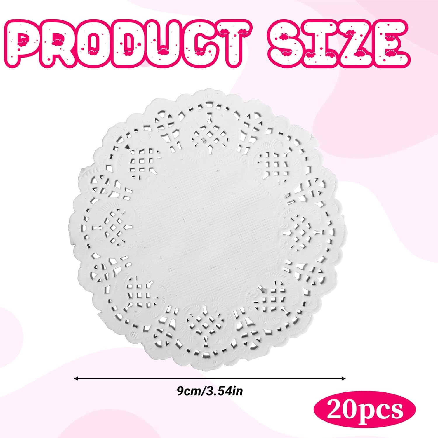 Paper Doilies, 200 Pcs 3.5 Inch Lace Doilies Paper Round Disposable Placemats White-Doilies for Tables Dessert Trays Party Craft Wedding Birthday Cakes Tableware Decorations - Image 3