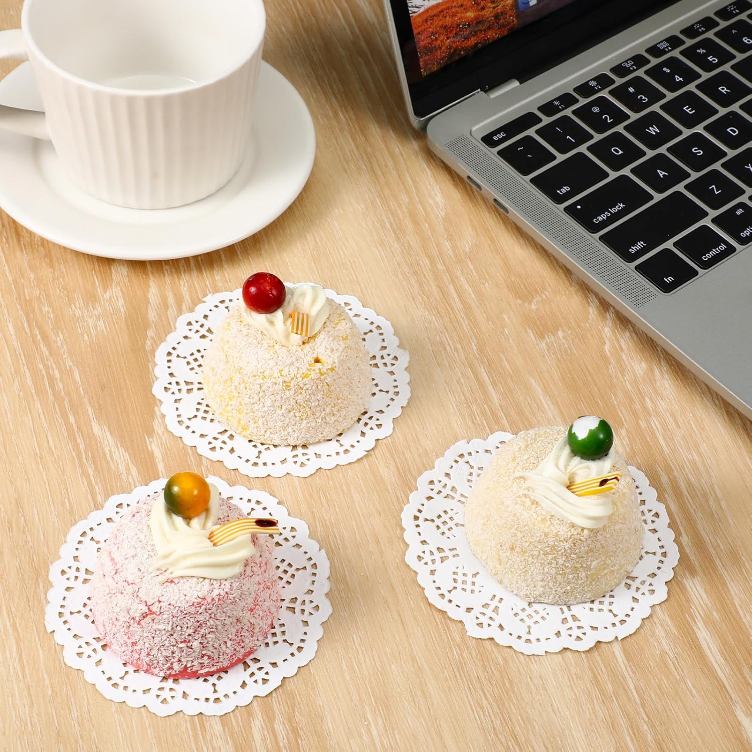 Paper Doilies, 200 Pcs 3.5 Inch Lace Doilies Paper Round Disposable Placemats White-Doilies for Tables Dessert Trays Party Craft Wedding Birthday Cakes Tableware Decorations - Image 5
