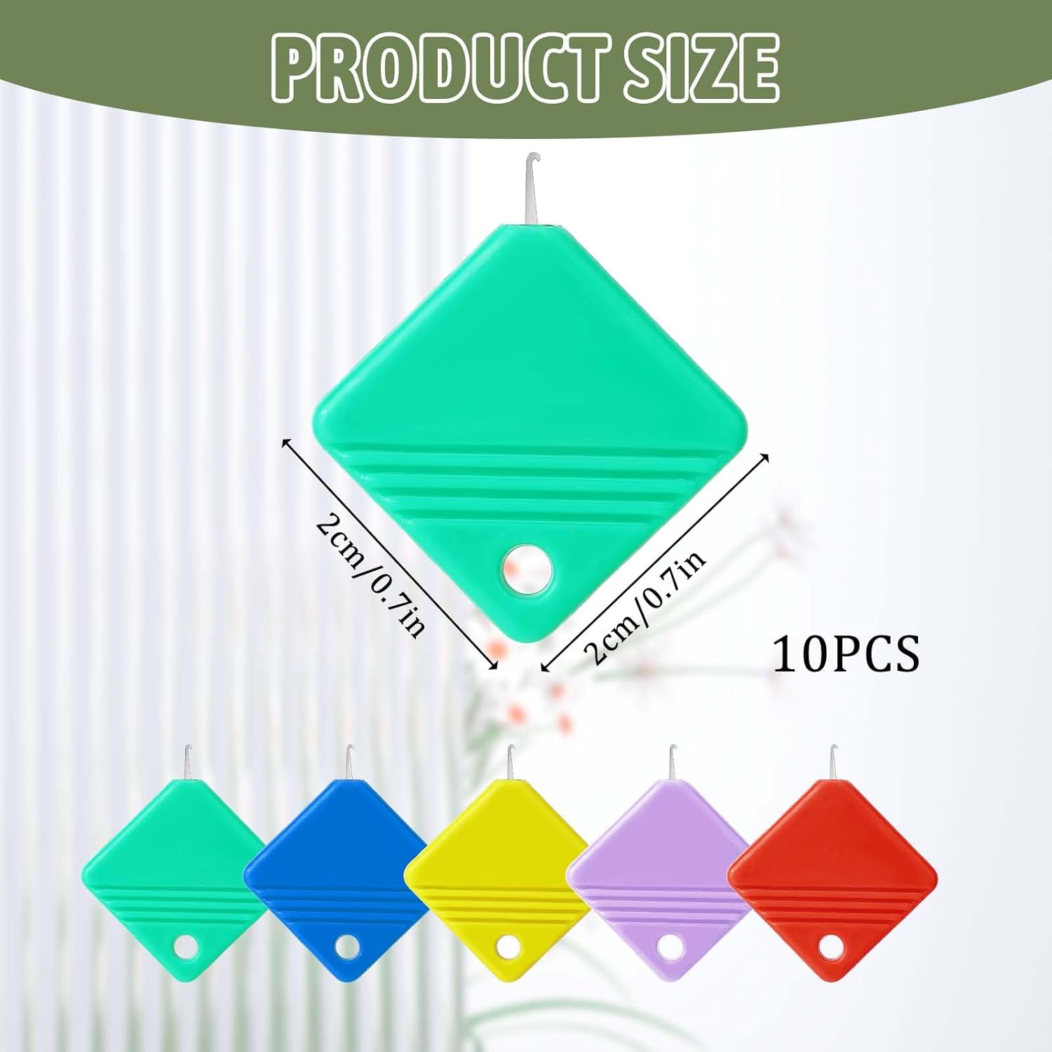 10 PCS Needle Threaders, Automatic Needle Threader for Sewing Machine Square Plastic Self Threading Needles Threader Tool for Embroidery Floss, Hand Sewing, Cross-Stitch Craft, Fits All Needles Sizes - Image 2