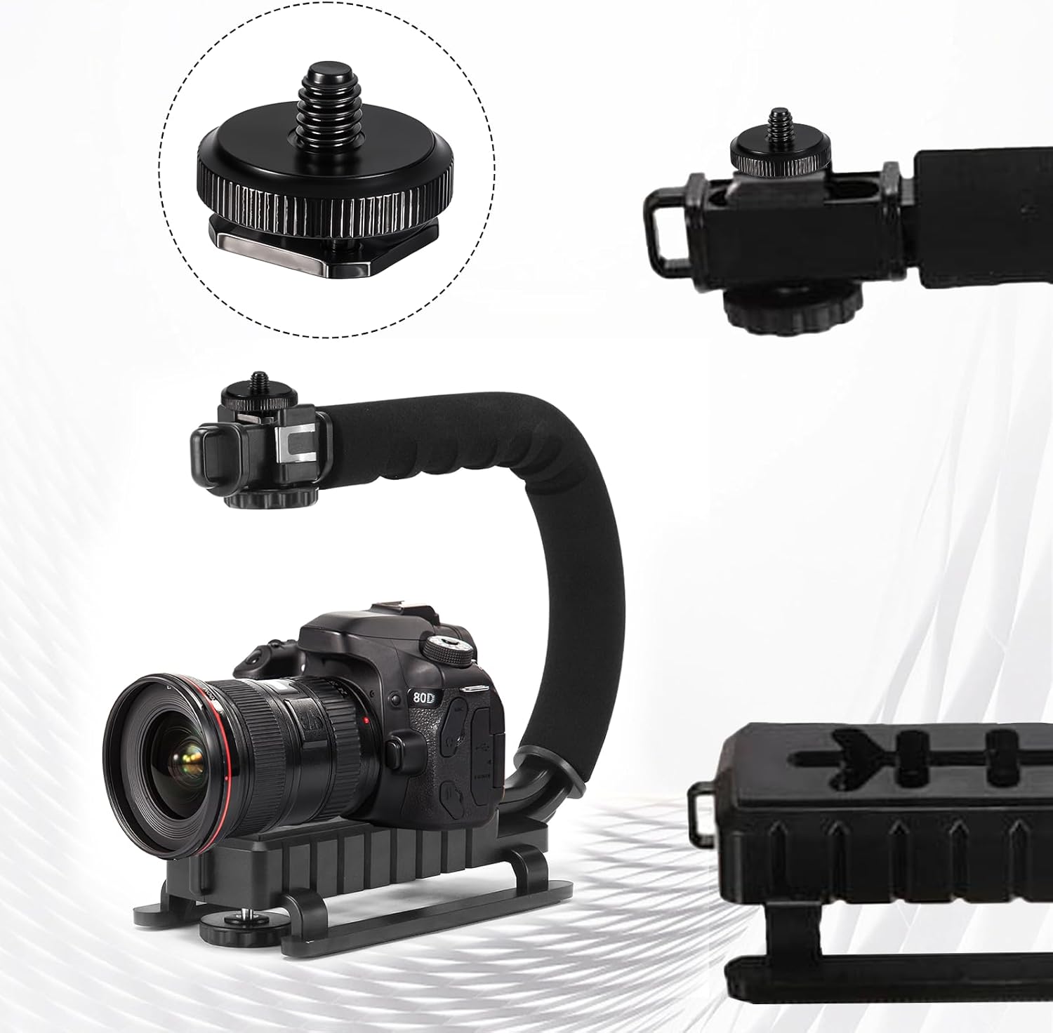 4 Pcs 1/4 Inch Camera Adapter Screws, Compatible with Versatile Flash Hot Shoe Mounts for DSLR Camera Rigs, Tripods, Mounting Accessories - Image 2
