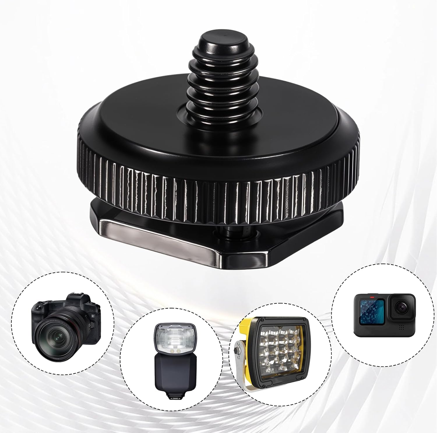 4 Pcs 1/4 Inch Camera Adapter Screws, Compatible with Versatile Flash Hot Shoe Mounts for DSLR Camera Rigs, Tripods, Mounting Accessories - Image 5