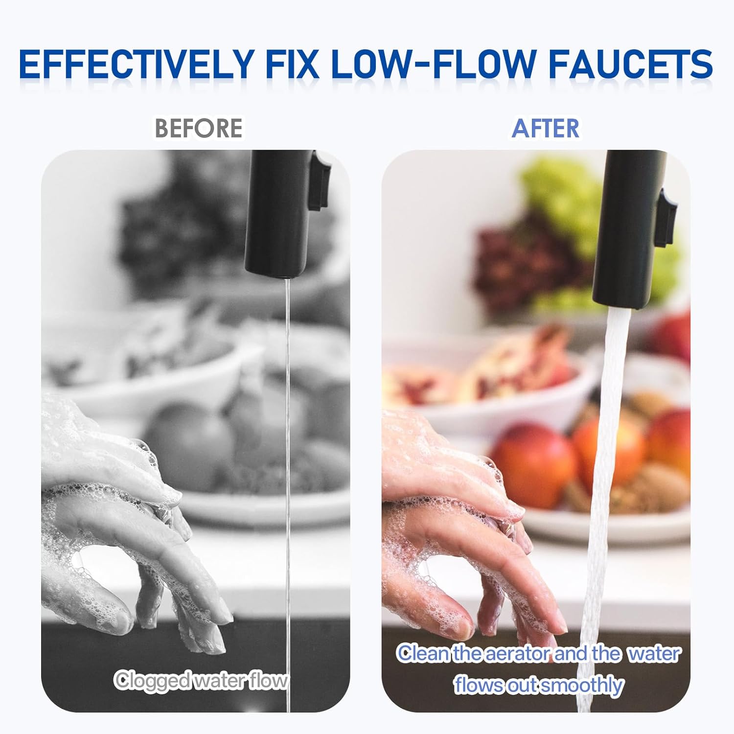 10 Pieces Faucet Aerator Removal Tool, Aerator Wrench Key Set Universal Sink Removal Wrench Tool with 5 Sizes M16.5, M21.5, M22.5, M24 for Bathroom Kitchen Faucet Maintenance - Image 4