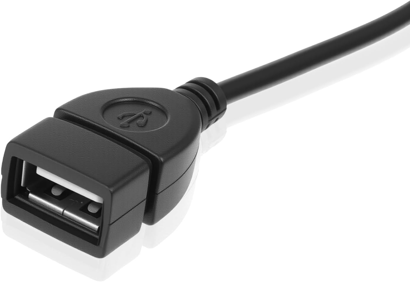 USB to AUX Audio Adapter, 3.5 mm Male AUX Audio Jack Plug to USB 2.0 Female Converter Adapter Cable Cord 9 Inch Length Black OTG Adapters Accessories for Car Playing Music with U-Disk - Image 2