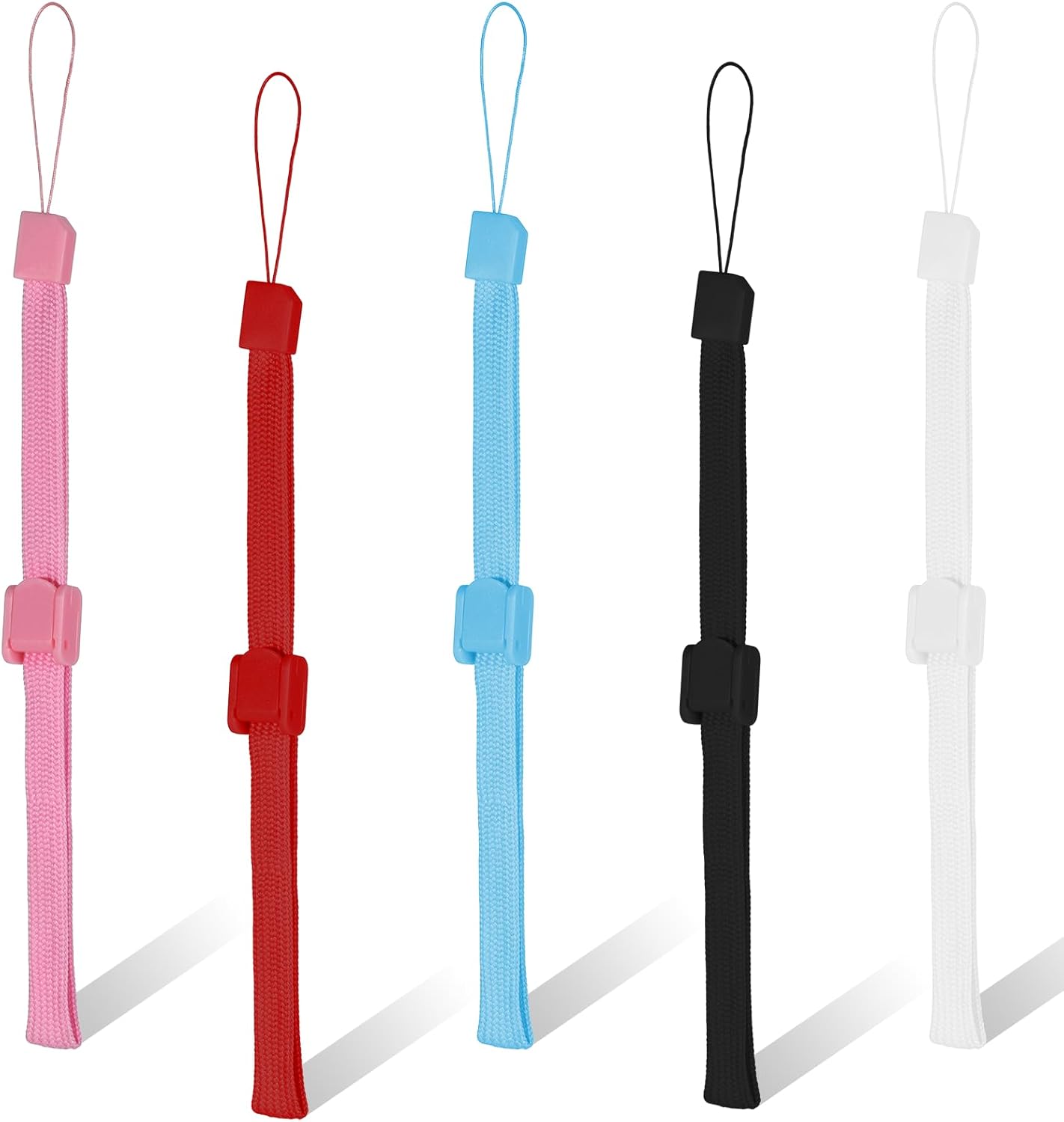 5 PCS Hand Wrist Strap, Adjustable Phone Lanyards for Cell Phone Multi Purpose Wristbands Phone Strap Wristlet Wristband with Lock for Wii Remote Controller, Mobile Phone, Mp3, Digital Camera - Image 1