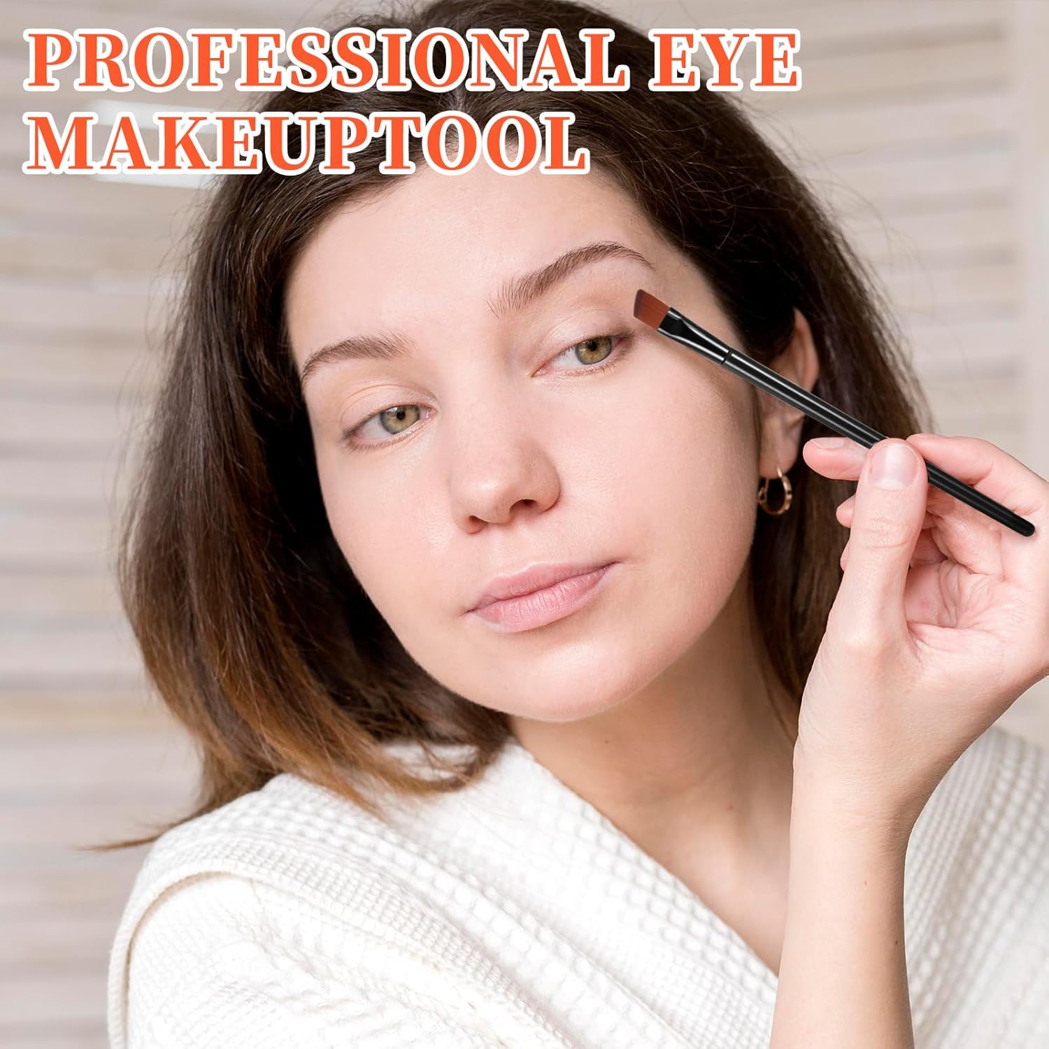 100 PCS Eyebrow Tint Brush, Eyeliner Brush Set Black Eyeliner Brushes Fine Angled Ultra Thin Angled Eyeliners Brushes - Image 7