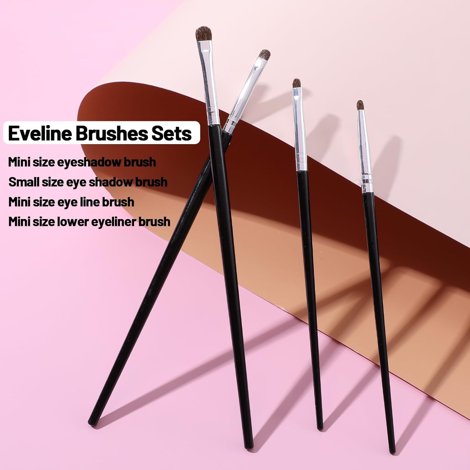 4 Pcs Eye Makeup Brushes Mini Smudge Brush for Eyeliner Concealer Brush Eyeshadow Eyeliner Brushes for Gel Cream Liquid Concealer Highlighting Eye Liner - Image 5