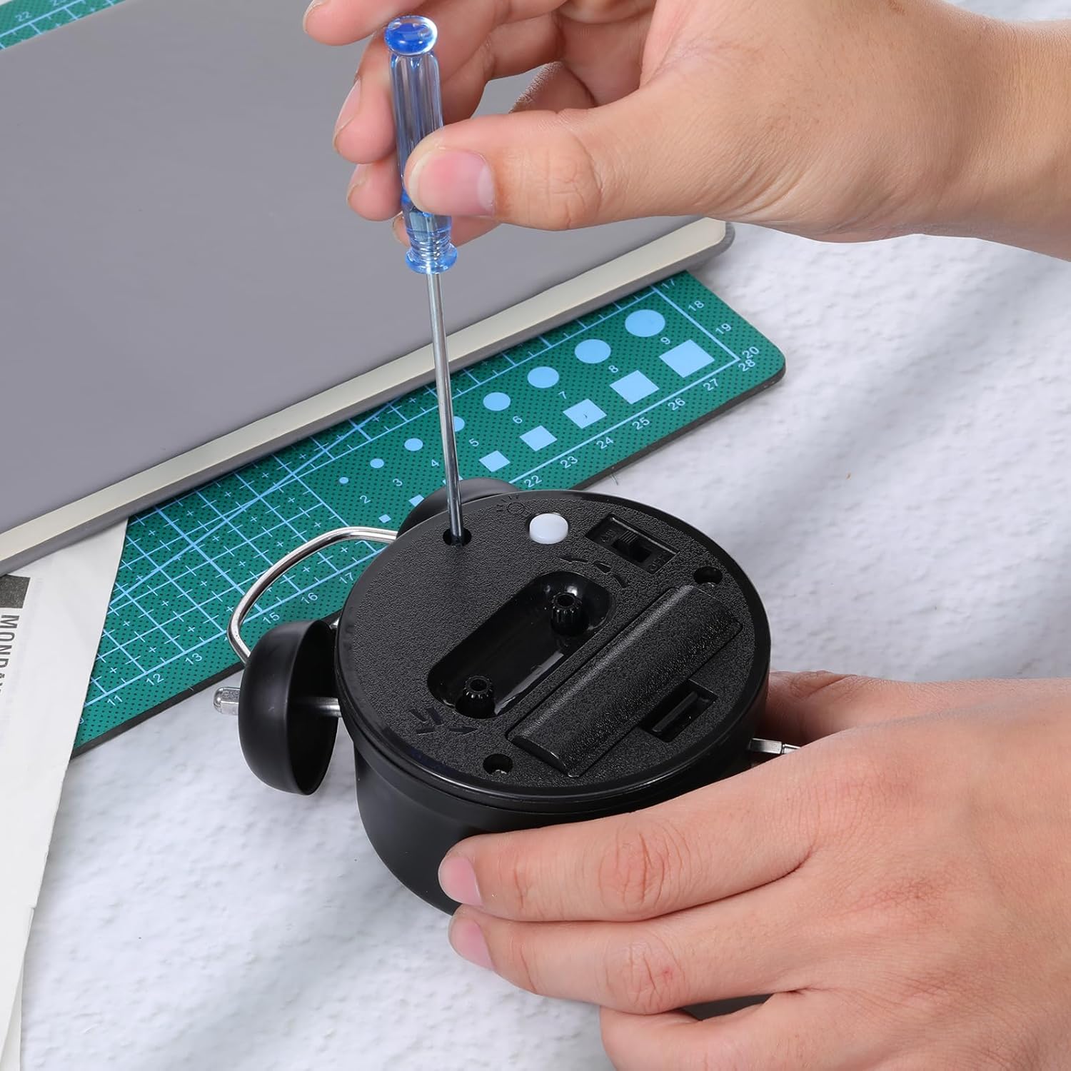 10 Pcs Mini Phillips Screwdriver, 2.5 mm Cross Head Precision Screwdriver Set with Non-Slip Blue Clear Handle 4.9