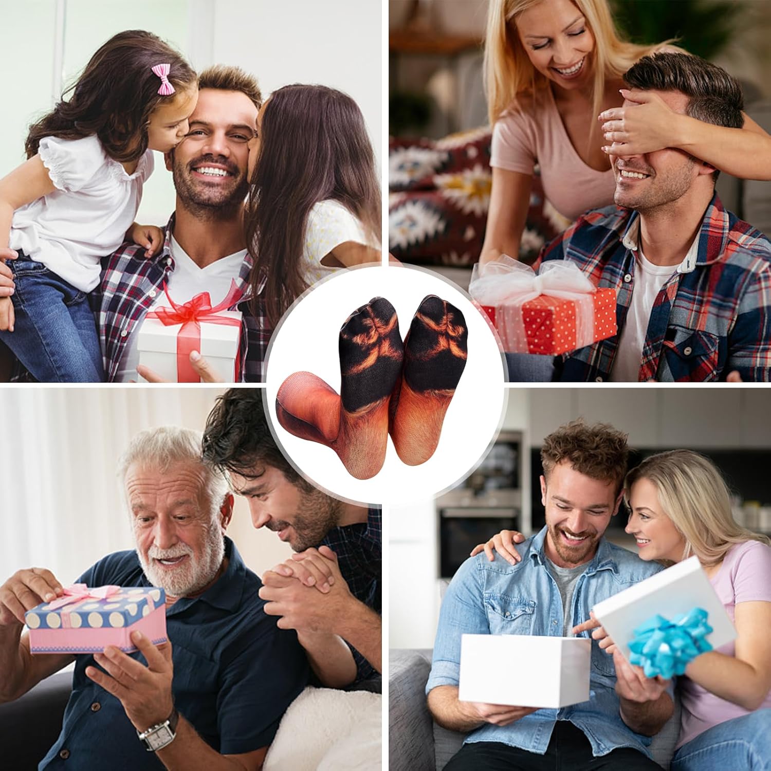 Valentines Day Gifts for Him Teens Her Funny Animal Paw Socks Gag Gifts Stocking Stuffers for Men Women - Image 7