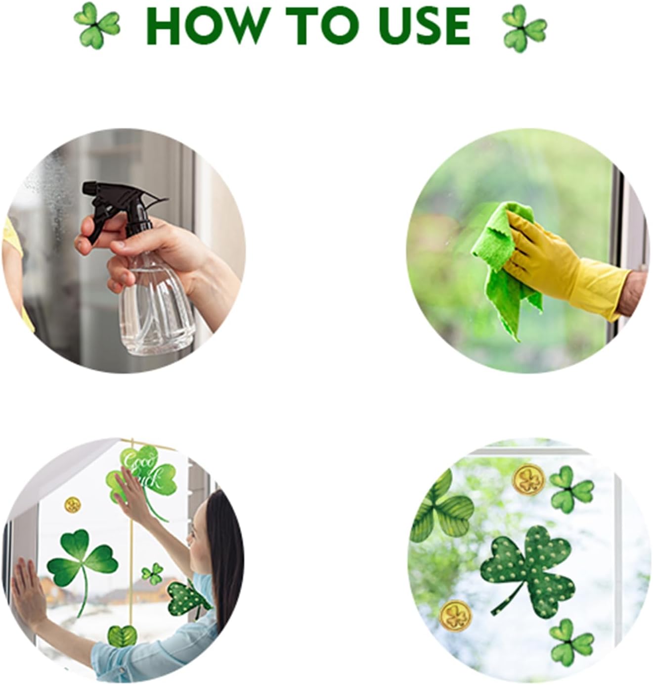 St Patricks Day Decorations,St Patricks Day Window Clings 122 PCS Reusable Spring Window Clings for St Patrick's Day Decor Shamrock Stickers Party Supplies for Kids School Home Office. - Image 6