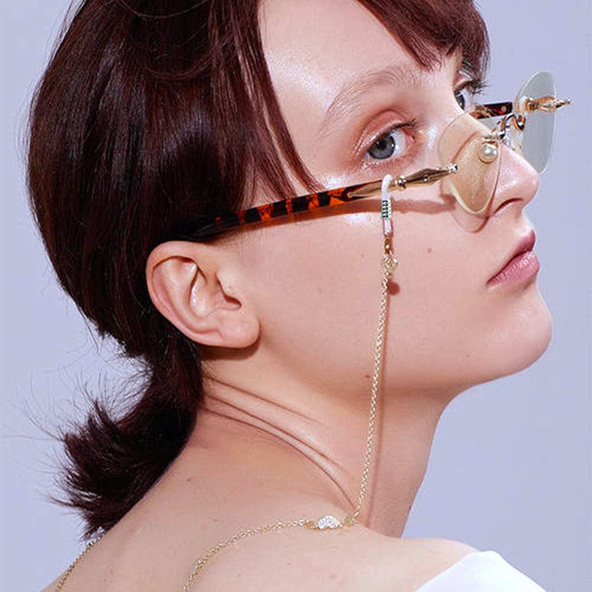 40 Pieces Eyeglass Chain Ends Adjustable Rubber Spectacle End Connectors for Eye Glasses Holder Necklace Chain - Image 3