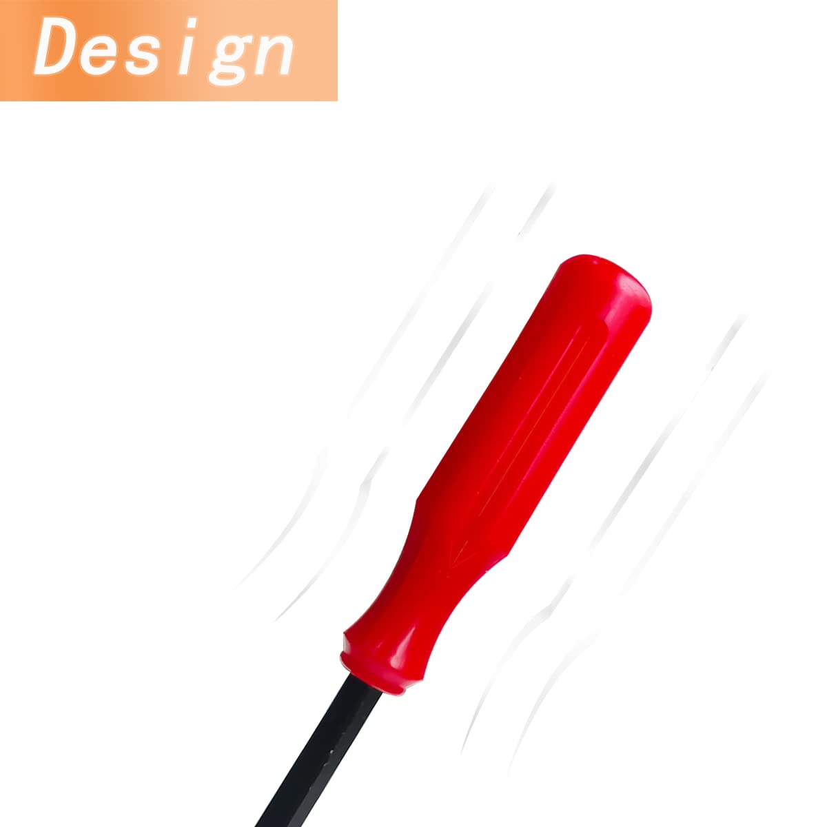 1 Pcs Fastener Remover Car Panel Door Window Tool Clip Puller Rivet Removal Tool Auto Trim Removal Tool for Trim Panels, Plastic and Metal Clips, Car Door Panels (Red) - Image 4