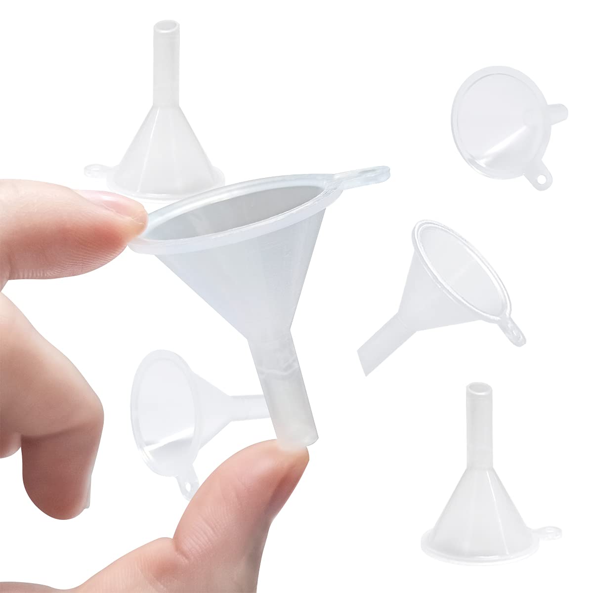 30 Pcs Small Mini Clear Plastic Funnels for Lab Bottles, Essential Oils, Perfumes, Spices, Sand Art, Powder - Image 4