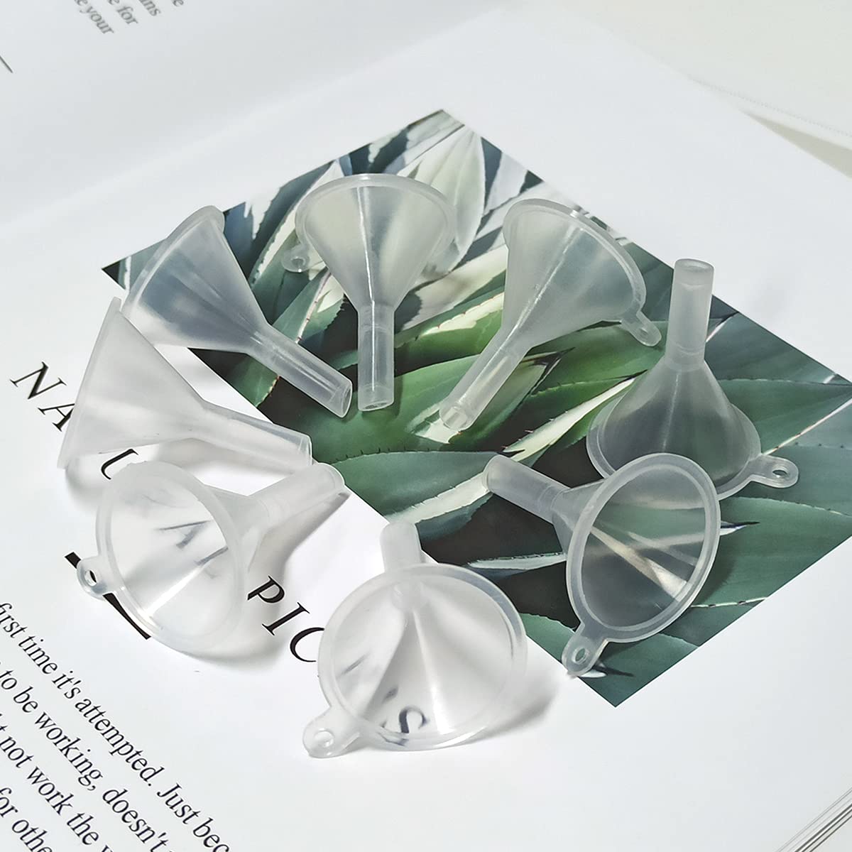 30 Pcs Small Mini Clear Plastic Funnels for Lab Bottles, Essential Oils, Perfumes, Spices, Sand Art, Powder - Image 6