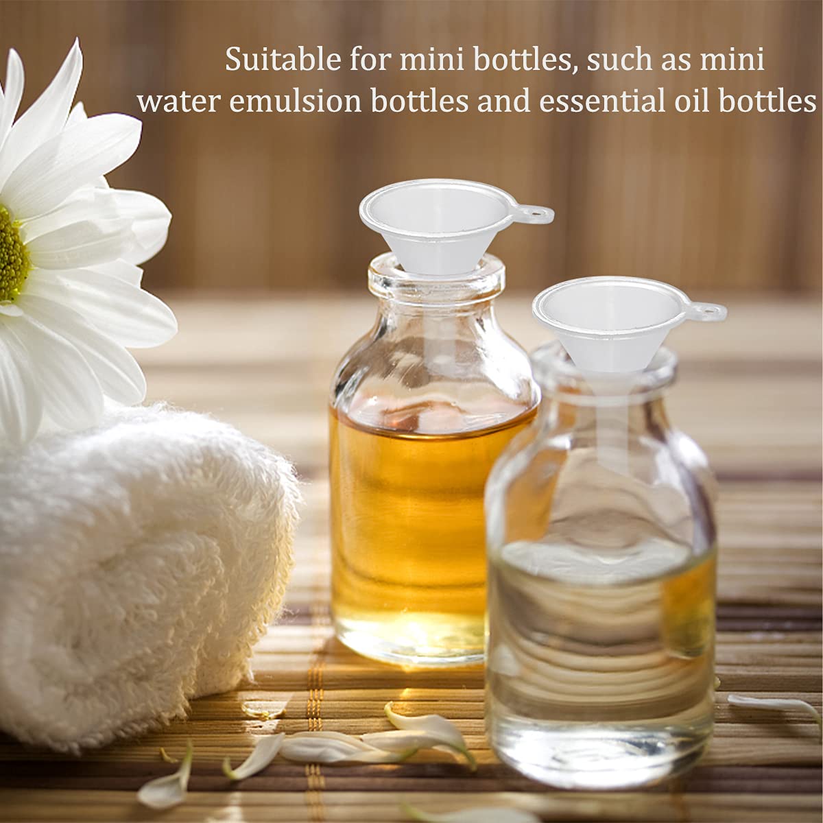 30 Pcs Small Mini Clear Plastic Funnels for Lab Bottles, Essential Oils, Perfumes, Spices, Sand Art, Powder - Image 7