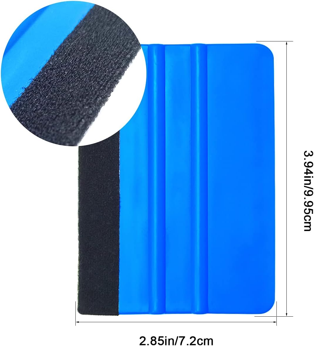 2 Pieces Wallpaper Smoothing Tool, Vehicle Vinyl Felt Squeegee Window Tint Film Tool for Peel and Stick Wallpaper (blue) - Image 2