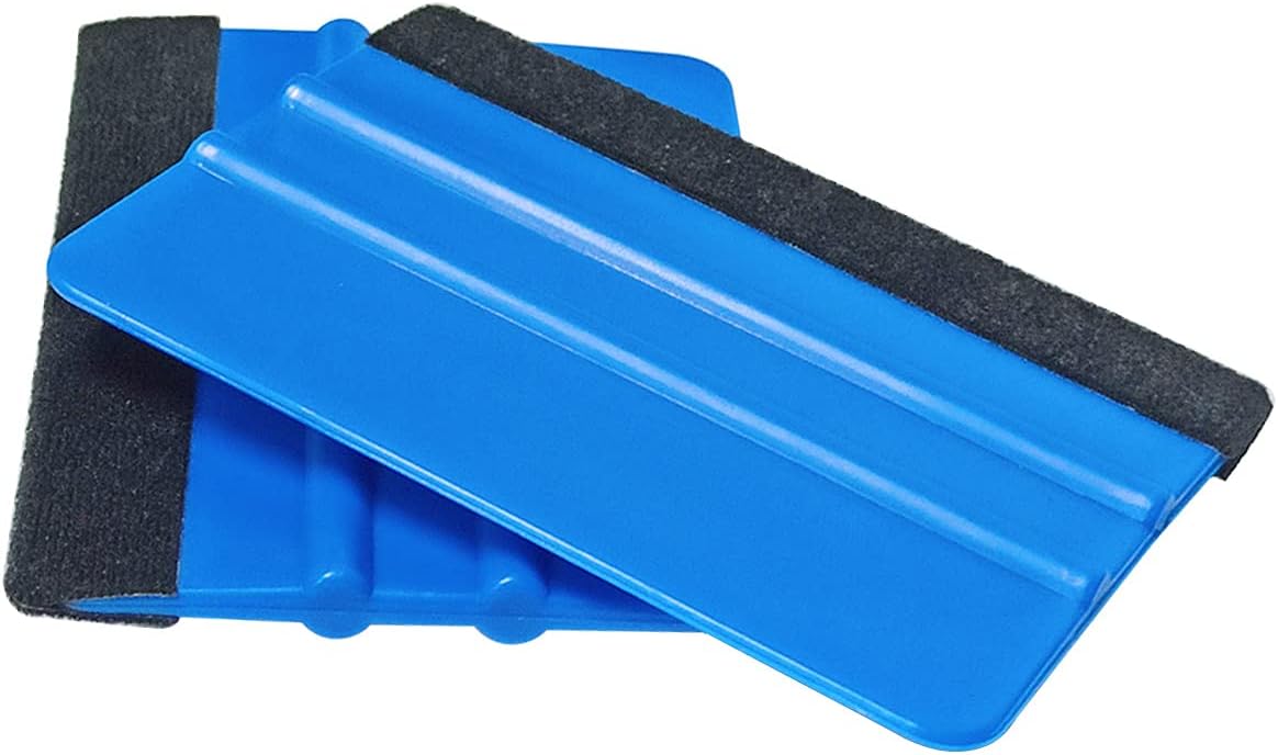 2 Pieces Wallpaper Smoothing Tool, Vehicle Vinyl Felt Squeegee Window Tint Film Tool for Peel and Stick Wallpaper (blue) - Image 6