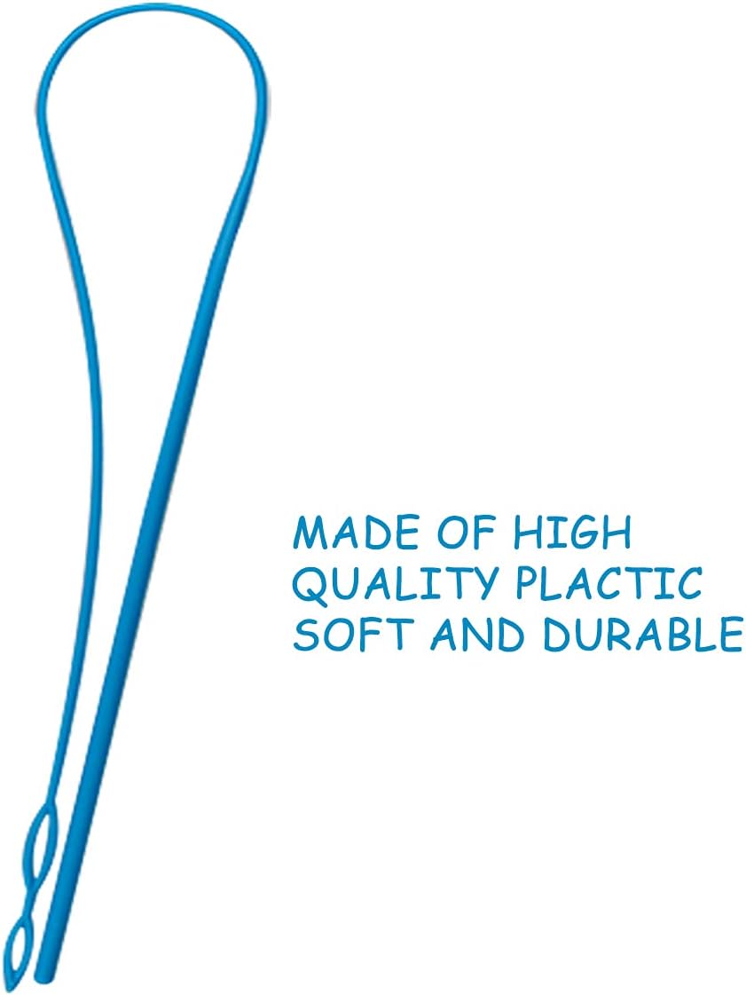 1Pcs 23In Flexible Plastic Drawstring Threader Tool, Easy Threader Drawstring Replacement Tool for Jackets Swim Trunks Pants Sweatpants Shorts Hoodies (Blue) - Image 7