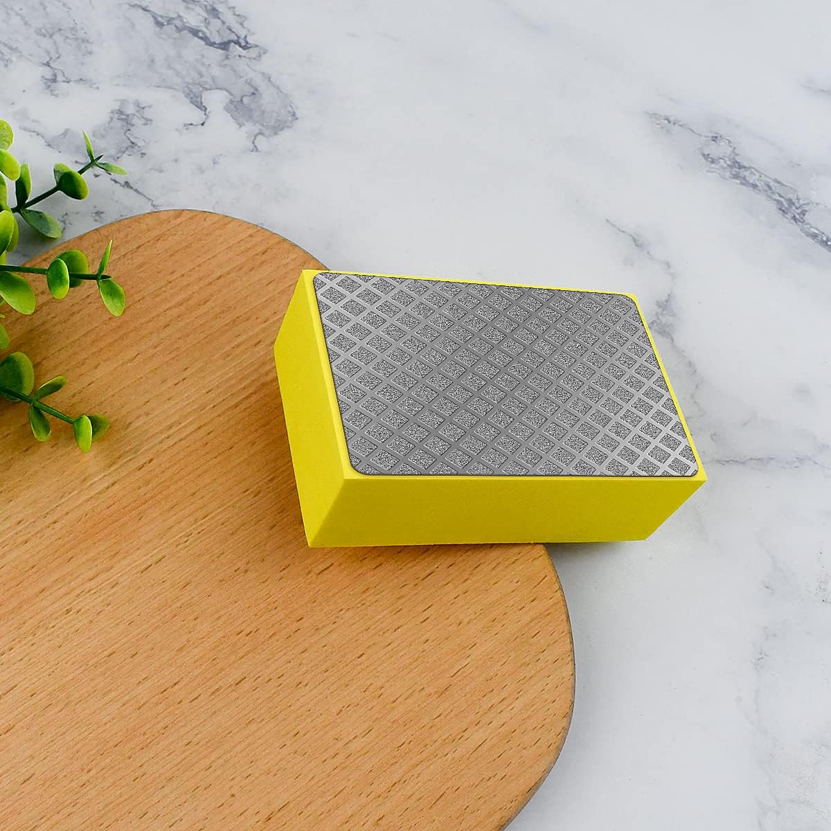 1 Pcs Diamond Hand Pad Sanding Block Sharp Glass Grinding Polishing Pad Sanding Block Foam Backing Hand-Held Sanding Block for Sanding Polishing Marble Tile Ceramics (60#) - Image 7