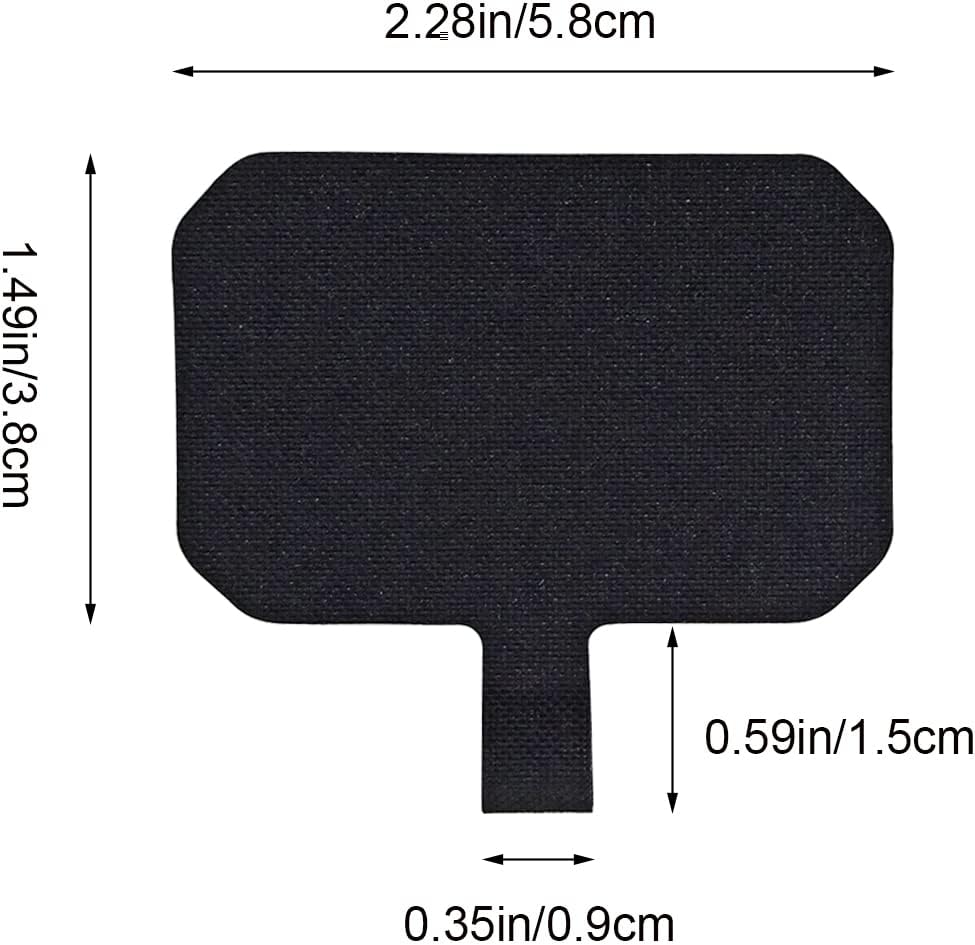 5 Pack Phone Tether Tab Cell Phone lanyard pad, Universal Phone Tether Tab Phone Lanyard Replacement Part Compatible with Most Smartphones (Black) - Image 2