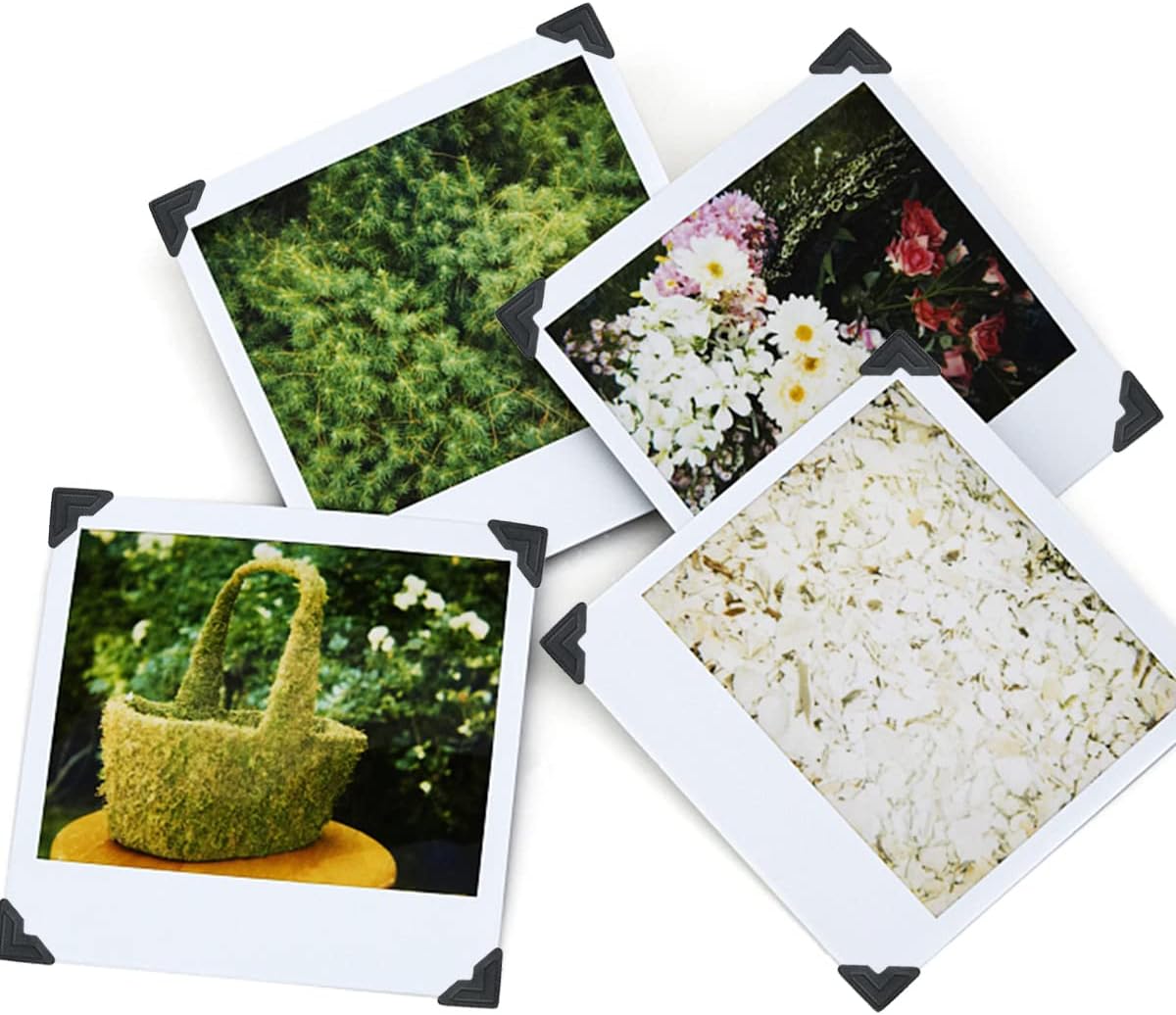 12 Sheets 288 Count Self-Adhesive Photo Corners Stickers, Acid Free Photo Mounting Corners for Scrapbooks, Memory Books, DIY Picture Album, Journal (Black) - Image 5