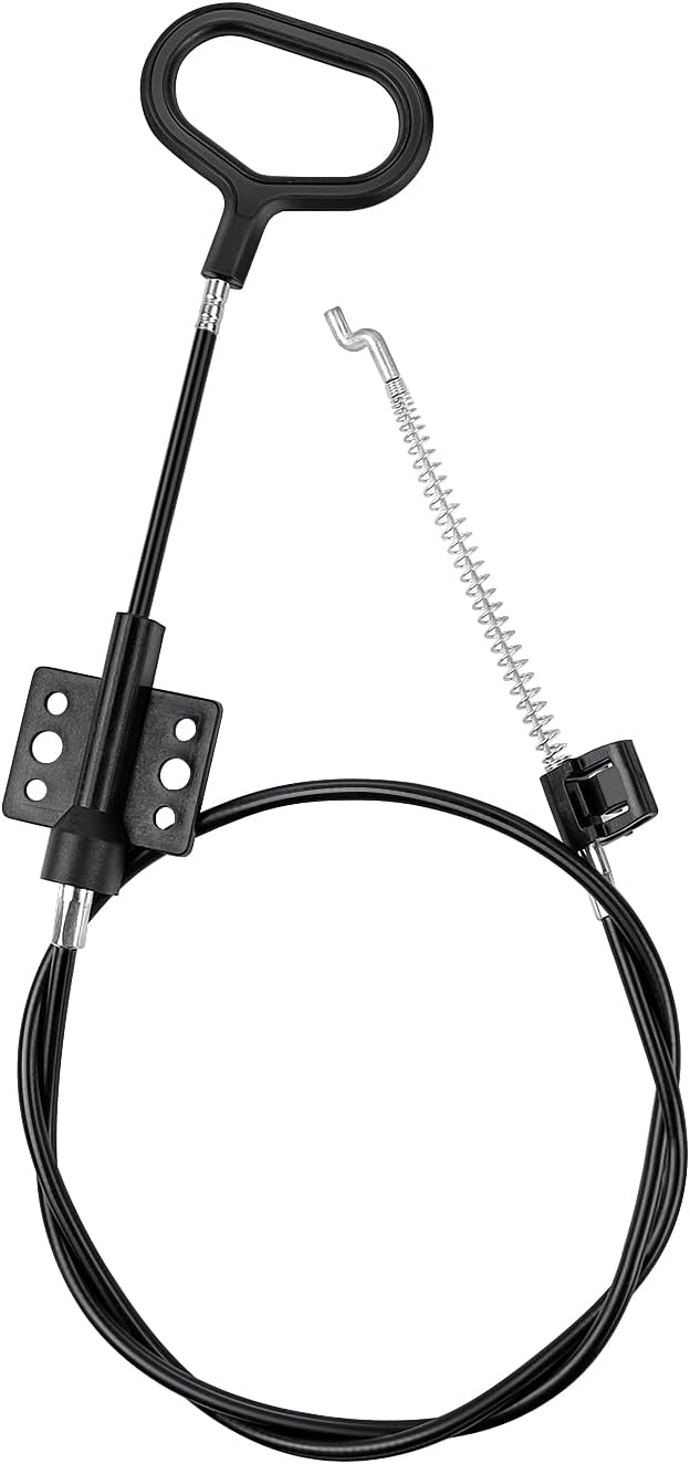 Sofa Recliner Cables Sofa and Reclined Chair Replacement Part D Ring Couch Recliner Pull Handle with S Tip for Cable Total Length 36.5 Inch Exposed Length 5Inch (1 Pack Black) - Image 1