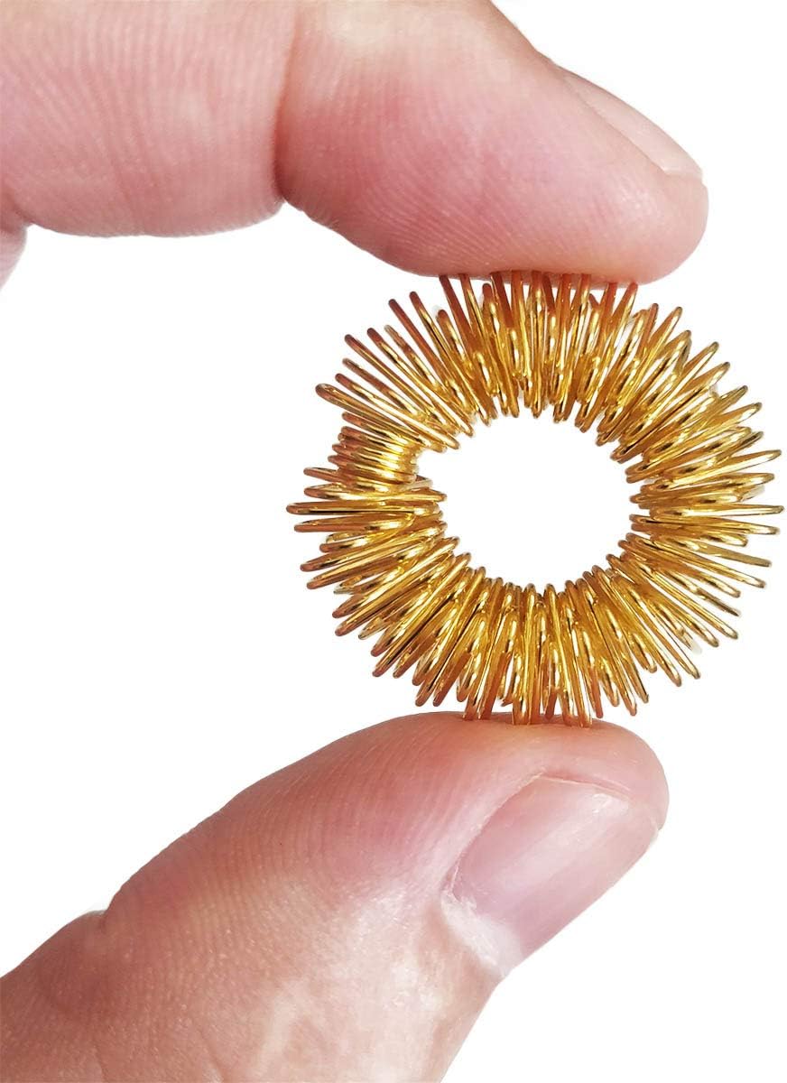 12 Packs Spiky Sensory Finger Rings ,Fidget Rings Teens & Adults Silent Stress Reducer & Massager for Fidget ADD ADHD OCD Autism - Image 4