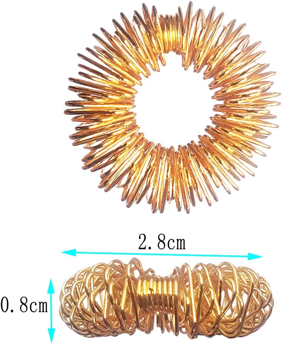 12 Packs Spiky Sensory Finger Rings ,Fidget Rings Teens & Adults Silent Stress Reducer & Massager for Fidget ADD ADHD OCD Autism - Image 5