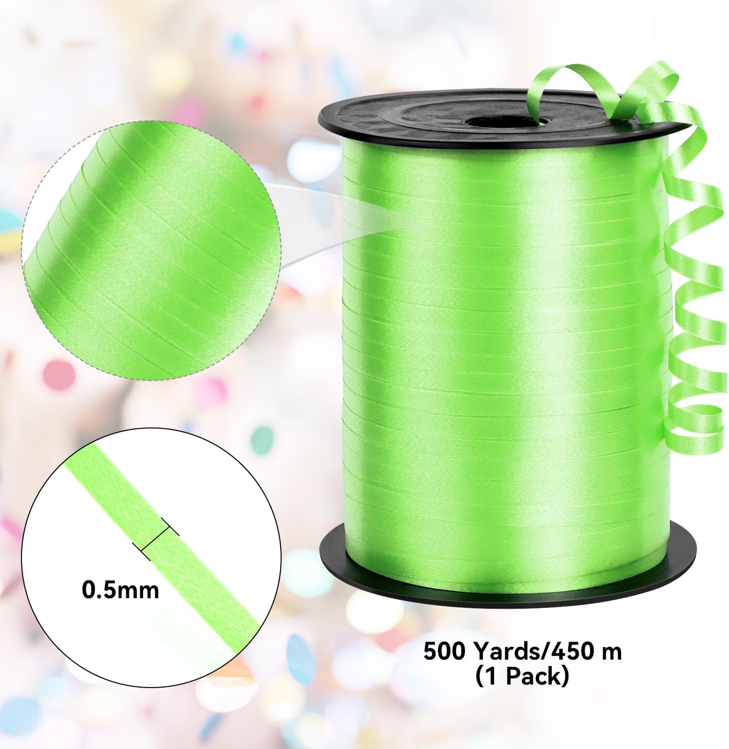 500 Yards Crimped Curling Ribbon 1/5