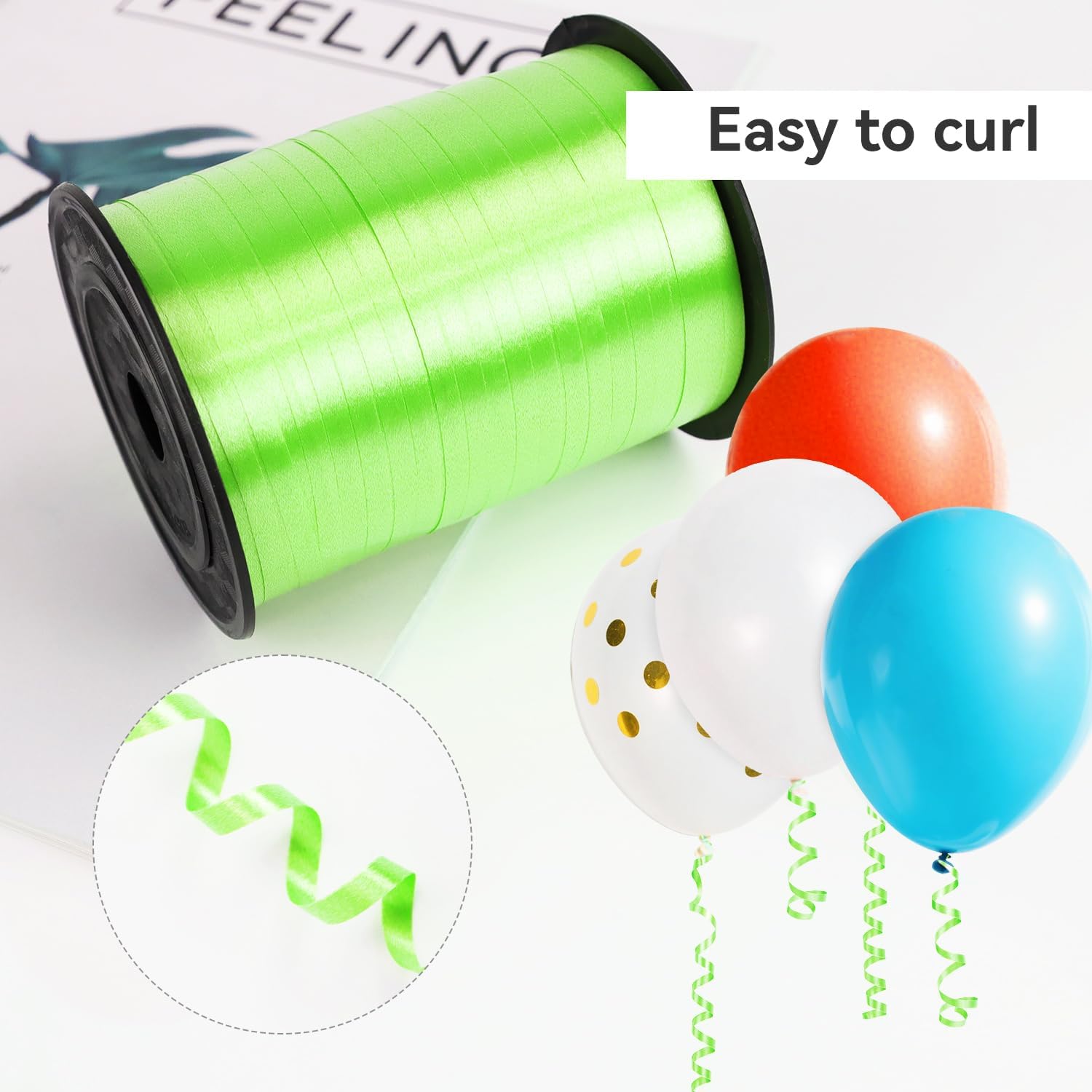 500 Yards Crimped Curling Ribbon 1/5